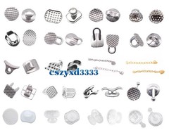 Dental Orthodontic Lingual Buttons Bondable Composite Ceramic Traction Eyelets