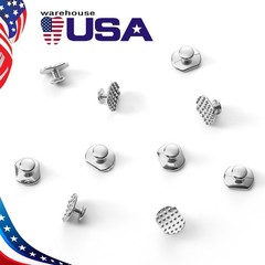 10pcs Dental Orthodontic Lingual Button Bondable Rectangular Monoblock
