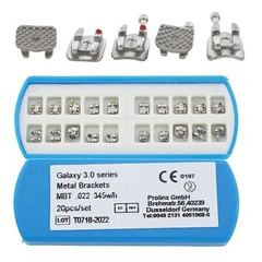 Dental Orthodontic Bracket Metal Mini Brace Roth MBT 022 345 Sandblasted Galaxy