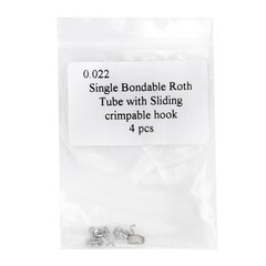 Dental Ortho Bondable Buccal Tube With Sliding Crimpable Hook 1st Molar MBT/Roth