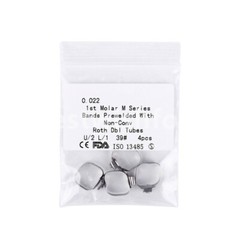 Dental Orthodontic Buccal Tube 1st Molar Bands U2/L1 U1/L1 U3/L2 Roth 0.022