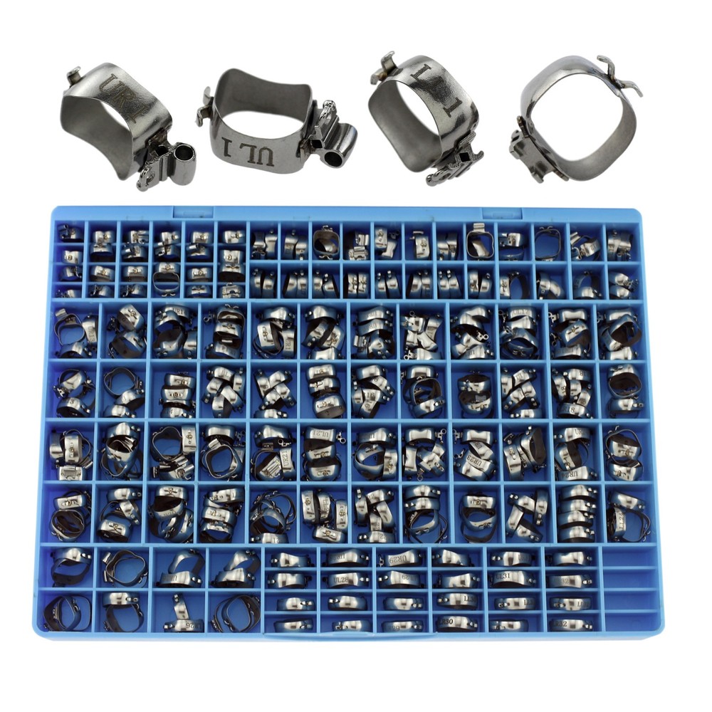 GAC Orthodontic Molar Bands MBT Lingual Cleat Convertible Double Tubes 85 Set