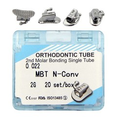 80pcs Dental Tubos bucales de ortodoncia 1er 2nd molar Buccal Tubes MBT Roth 022