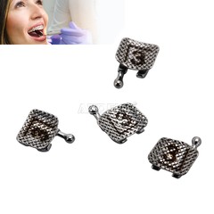 AZDENT Dental Orthodontic Brackets Braces Mini Roth 0.022 345 Hooks Laser Mark