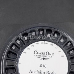 Dental Orthodontic Ceramic Bracket Roth .018 345 Hooks Mesh Base Classone