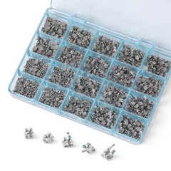 Dental Orthodontic MIM Monoblock Brackets Braces Mini Roth/MBT Hooks 345 AZDENT