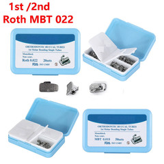 Dental Orthodontic Bondable Buccal Tube 1st 2nd Molar Roth/MBT Monoblock N-Conv
