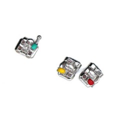 1-100×Dental Orthodontic Bracket Braces Standard MBT 018 3Hooks 20pcs/Pack