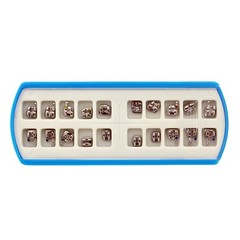 10Sets Dental Orthodontic Metal Brackets Braces Roth 022 345 Hooks Mini Twin