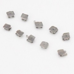 20 Pcs Dental Orthodontic Bracket Metal Brace Monoblock Mini Roth 022 Hook 345