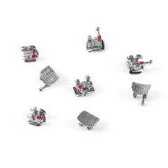 10X Dental Orthodontic Mini Metal Brackets Braces Roth/MBT.022/018 Hooks 3 4 5