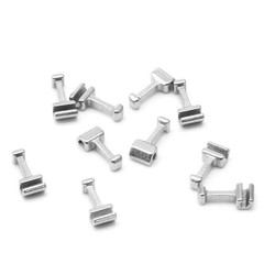 Dental Stainless Steel Orthodontic Crimpable Arch Hooks Long/Medium/Short Tube