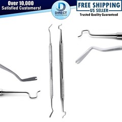 3Pcs Orthodontic Dental Tool Set – Braces Placement Tweezer With Ligature Scaler