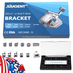 Brackets de Ortodoncia Dental Autoligado Pasivo Roth 022 Ganchos 345