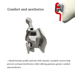 Orthodontic Bracket Self-Ligating Metal Braces Mini MIM Roth/MBT DAMON Q Empower