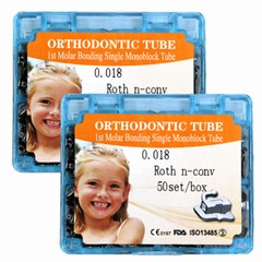 5 boxes Dental orthodontic 1st molar buccal tube monoblock roth 018 50 sets US