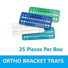 Dental Ortho Bracket Trays 25 pcs Ortho Bracket Trays – Choose Colors
