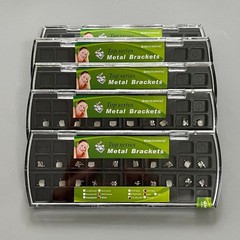 5 Sets Dental Orthodontic Metal Brackets Mini Roth .022 345 hooks Mesh Base CE