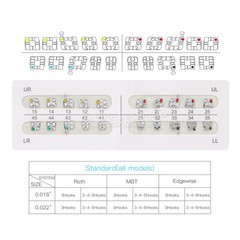 Dental Orthodontic Brackets Braces Standard MBT Slot 0.22 Hook 3 AZDENT