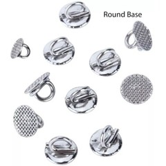 Dental Orthodontic Direct Bond Eyelet Round Base Lingual Buttons 10pcs/pk
