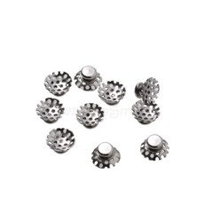 Dental Orthodontic Braces Lingual Buttons Bondable MIM Mesh Traction Hook 50Pcs