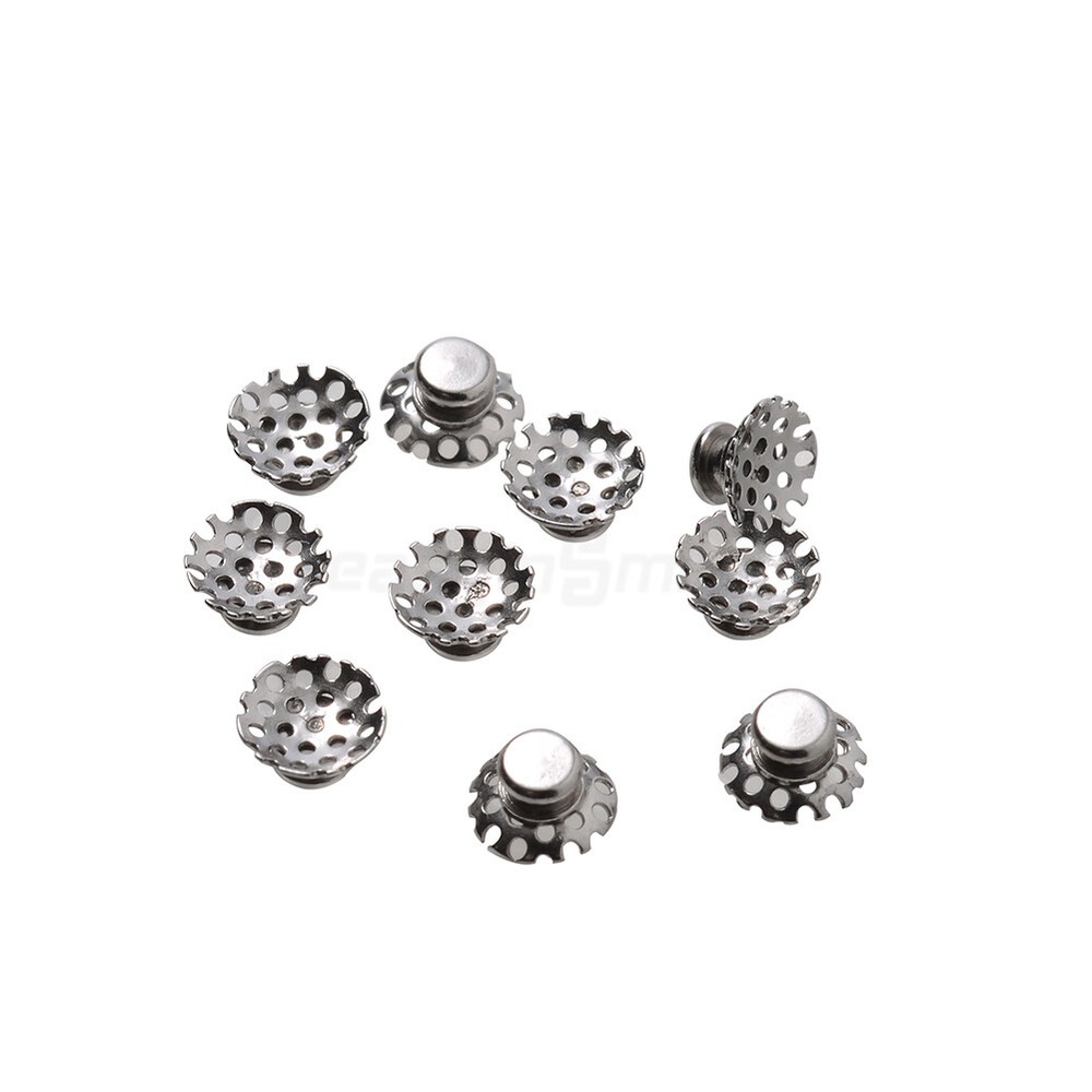 Dental Orthodontic Lingual Button Bondable Round Rectangular Mesh Base Braces