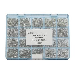 50 Set Dental Orthodontic Monoblock Metal Brackets Braces One Piece MBT Roth 022