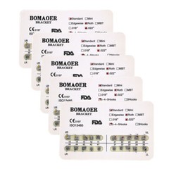 1-100pack Dental orthodontic mental bracket brace standard roth slot 022 345hook