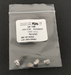 40Pc Dental Buccal Tube 1st/2nd MBT/Roth .022 Molar Bondable No-cov Orthodontic