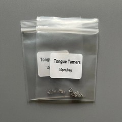 100 Pcs Dental Orthodontics Tongue Tamers Mini Spur Educador Lingual Mesh Base