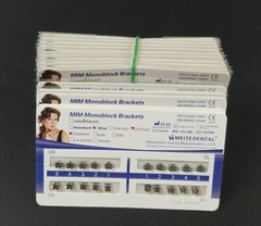 100Sets Dental Orthodontics MIM Monoblock Brackets Mini Edgewise 022 no hooks