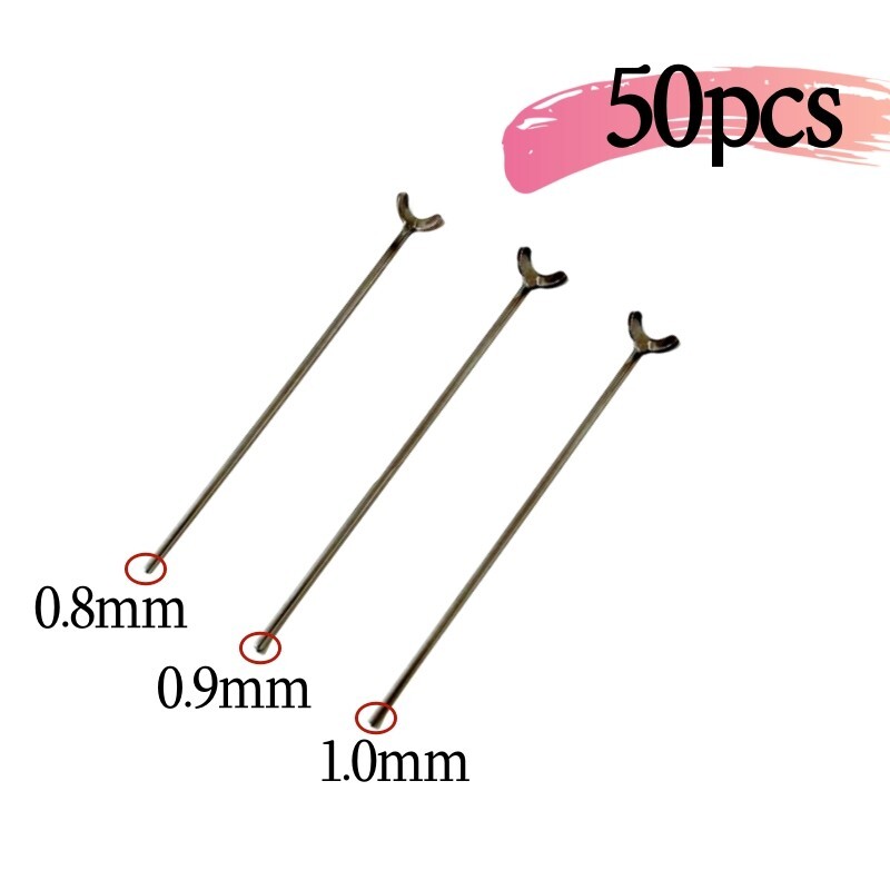 50pcs Dental Ortho Ball Retainer J Clasp Oblique Clasp Bar Y-Type Scheu Style