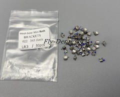100pcs Dental Orthodontic Metal Bracket Braces Mini Roth 022 Slot 345 Hooks