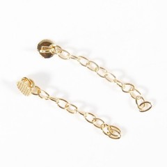 Dental Orthodontic Traction Chain Golden Gold Round Mesh Base Lingual Buttons