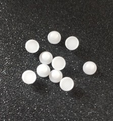 Dental Orthodontic Bondable Lingual Buttons Ceramic Round Base Mesh Base