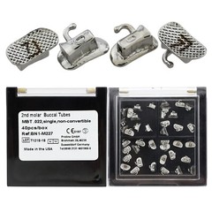 40pcs VENUS Dental Orthodontic Buccal Tubes 1st 2nd Molar Tube Roth MBT 022 Mini