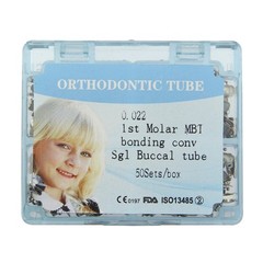 Orthodontic Buccal Tubes Dental 1st 2nd Molar Tube Mono Non-Con Roth MBT 022 018