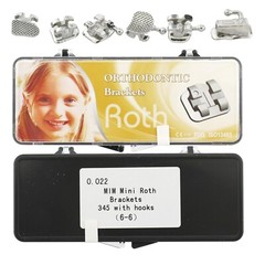 10 Set Orthodontic Brackets MIM Dental Braces 1st Molar Tube Roth 022 3 4 5 6-6