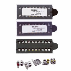 10 PACKS OC Dental Orthodontic Brackets Braces Mini MIM Roth/MBT Slot 022 345W/H