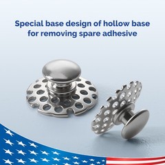 50pcs AZDENT Dental Orthodontic bondable Lingual Buttons Round Base With Hole