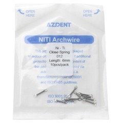 Dental Orthodontic Niti Closed Coil Spring 10Pcs/Pack 6 Sizes AZDENT