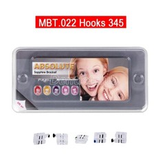 Dental Orthodontic Sapphire Clear Ceramic Braces Brackets MBT.022 Hooks 3 4 5