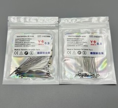 0.8/0.9/1.0mm Dental Ball Retainer J Clasp Oblique Clasps Bars Y-Type Scheu 10pc