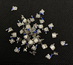100 Pcs Dental Orthodontic Metal Brackets Mini Roth 022 345 Hooks Braces In Bulk