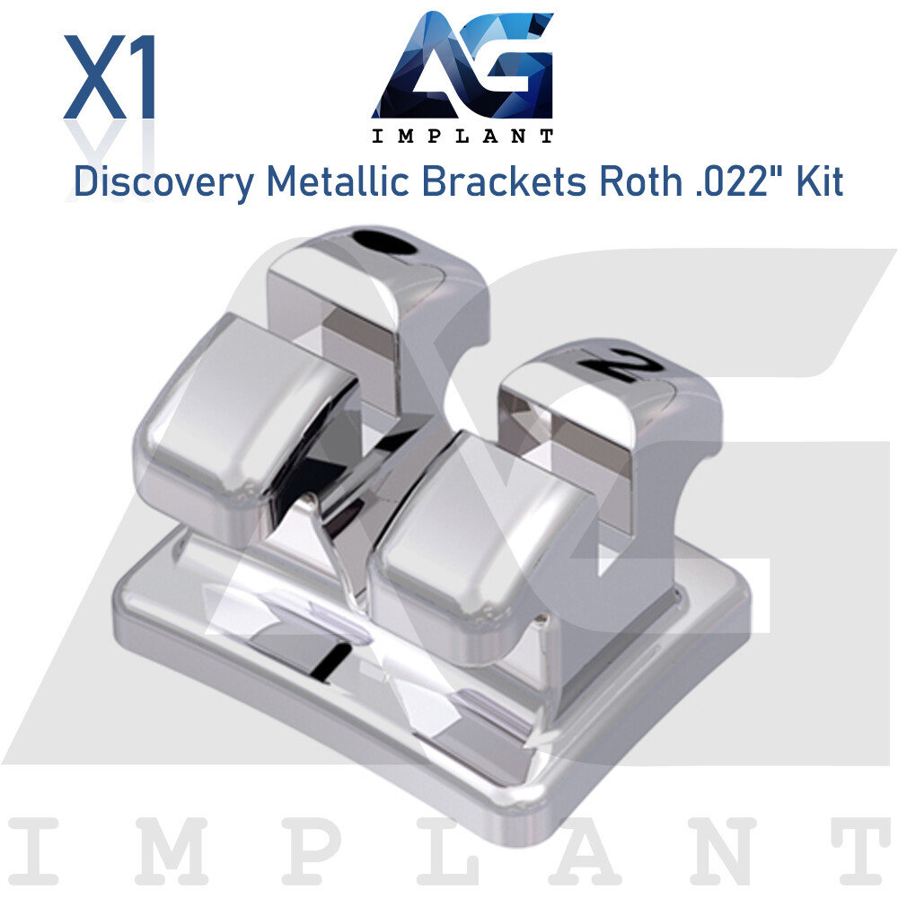Discovery Metallic Brackets Roth .022″ Slot Kit Braces Orthodontic Dental