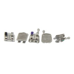 Dental Orthodontic Metal Brackets MIM Mini Braces Roth MBT 022 018 345 Hooks
