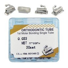 80pcs Dental Tubos bucales de ortodoncia 1er 2nd molar Buccal Tubes MBT Roth 022