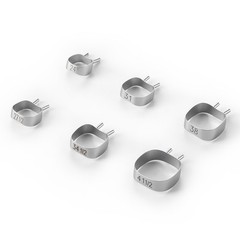 AZDENT Dental Orthodontic Kids Space Stainless steel Bands #23 -#42 with Wires