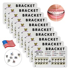 300Packs Ortodoncia Dental Brackets Mini Roth 022 Ranura 3 Ganchos