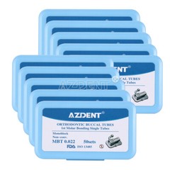 50Sets Tubos bucales de ortodoncia dental 1er molar Bondable MBT 022 monobloque